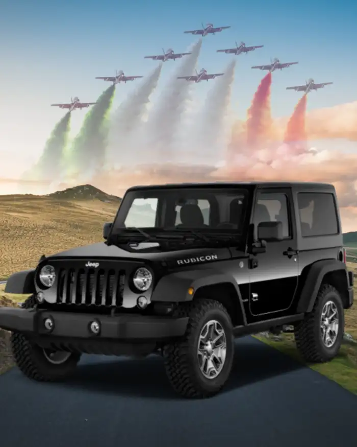 15 August Black Jeep Photo Editing Background HD Download