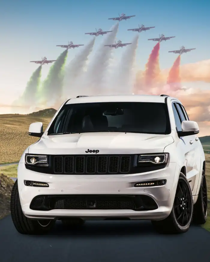 15 August Car White CB Editing Background HD Download