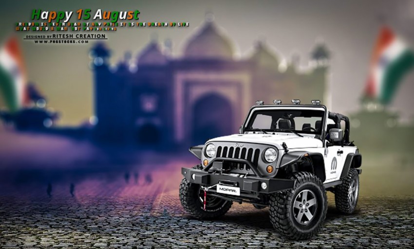 Jeep 15 August Editing background Full HD   Independence day