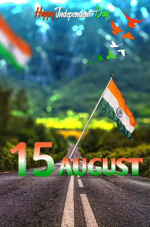 15 August  Forest Road Editing Background Full HD Download