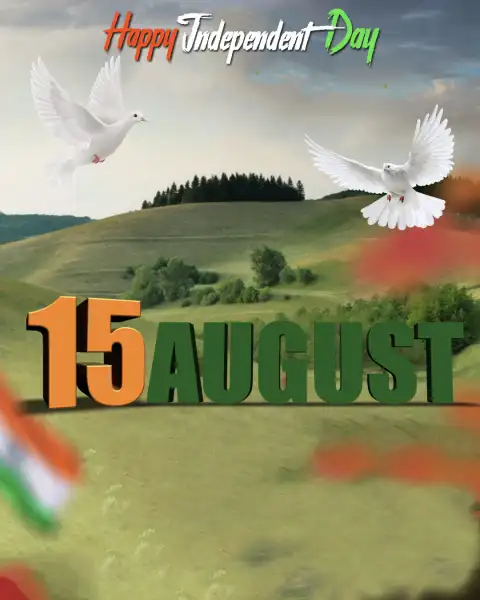 15 August Green Mountain Picsart Editing Background HD