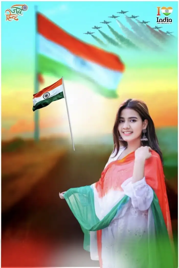 15 August Independence Day CB Picsart Editing Girl  Background   