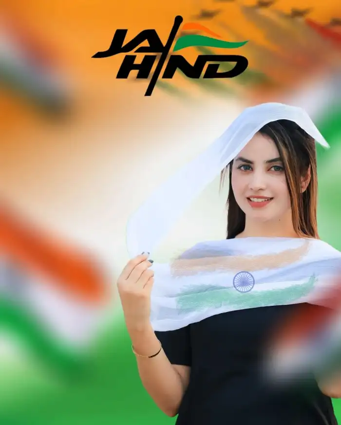 15 August Independence Day Editing Girl  Background Full HD