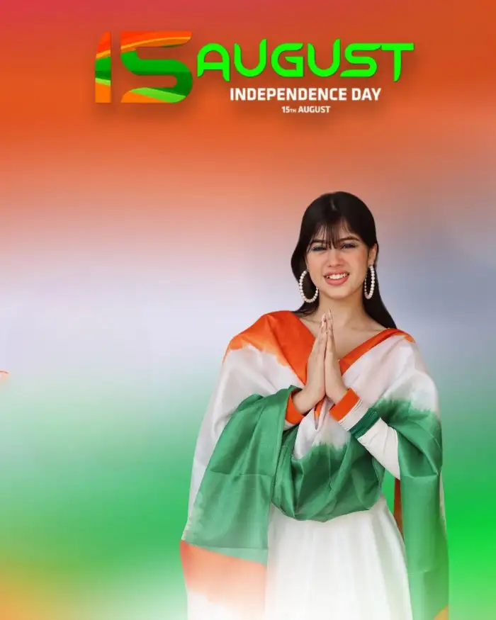 15 August Independence Day Editing Girl  Background Images