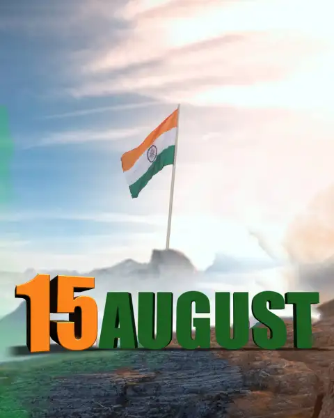 15 August Independence Day Mountain CB Editing Background HD