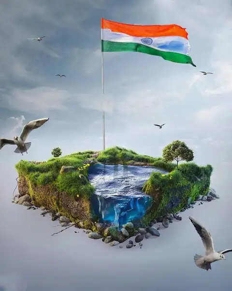 15 August Independence Day Tiranga Photo Editing Background HD