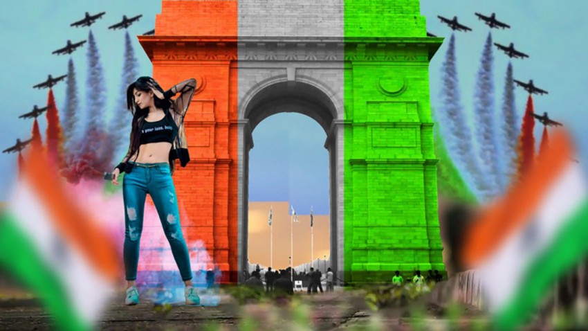 15 August India Gate Editing background HD   Tiranga