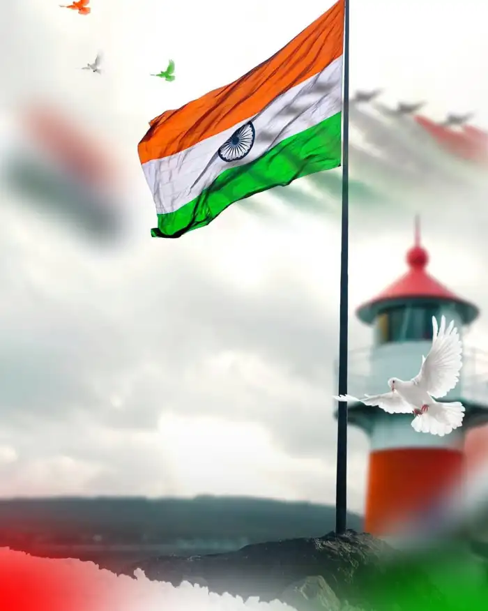 15 August Indian Flag Photo Editing Background Full HD