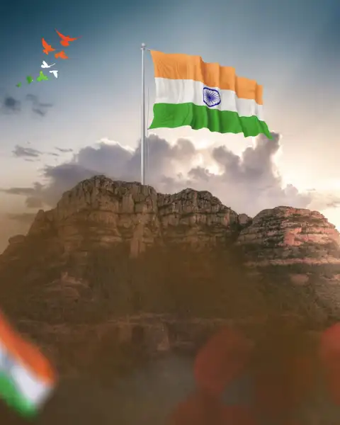 15 August Indian Flag Photoshop Editing Background HD