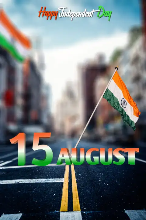 15 August  Road CB Photo Editing Background Full HD