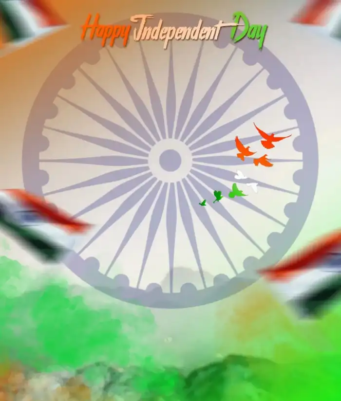 15 August With Charkha Editing Background HD Download 