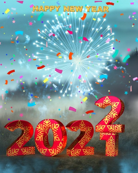 2022 CB PicsArt Editing Happy New Year Background