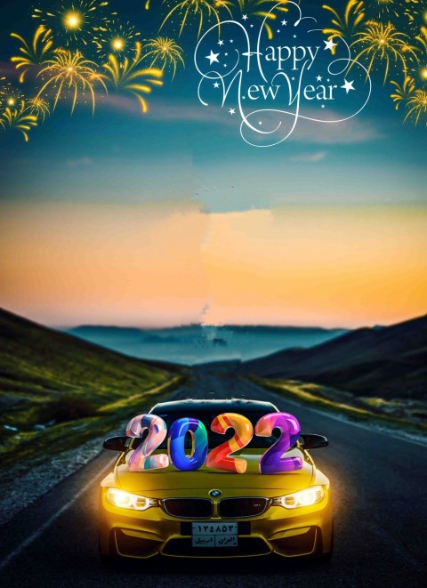 2022 CB PicsArt Editing Happy New Year Background HD cAR