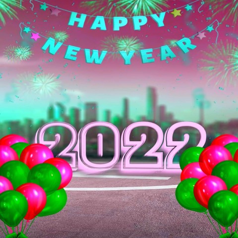 2022 CB PicsArt Editing Happy New Year Balloon Background HD