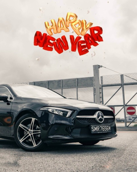 2022 Happy New Year Black Car CB PicsArt Editing Background