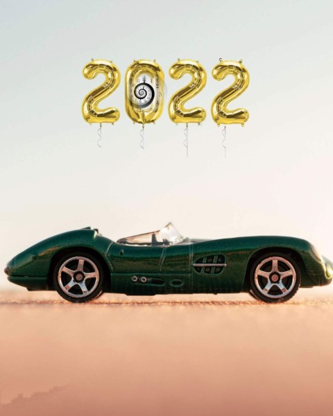 2022 Happy New Year Car Side View CB PicsArt Editing Background