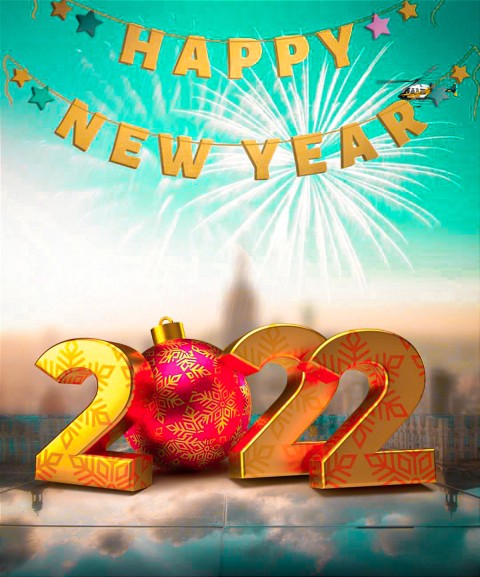 2022  Happy New Year CB PicsArt Background