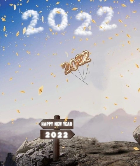 2022 Happy New Year CB PicsArt Editing Background