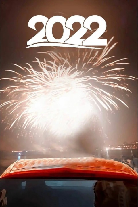 2022 Happy New Year CB PicsArt Editing Background Fireworks