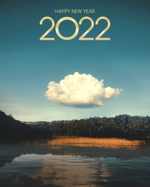 2022 Happy New Year Cloud Sky CB PicsArt Editing Background