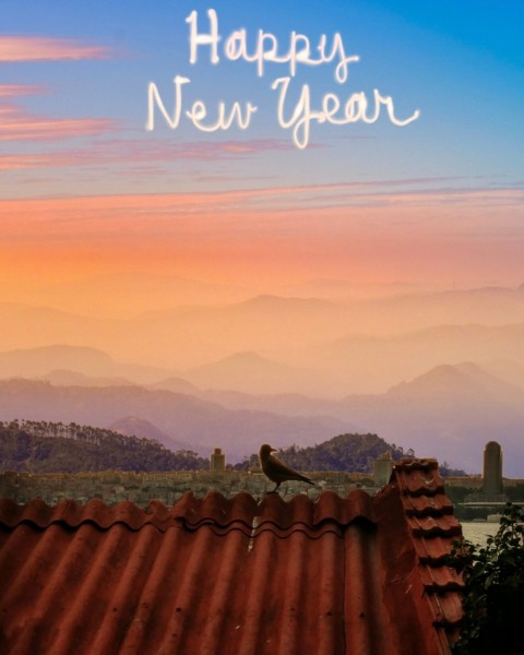 2022 Happy New Year Sunset CB PicsArt Editing Background