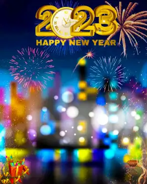 2023 Happy New Year Hd Background For Picsart