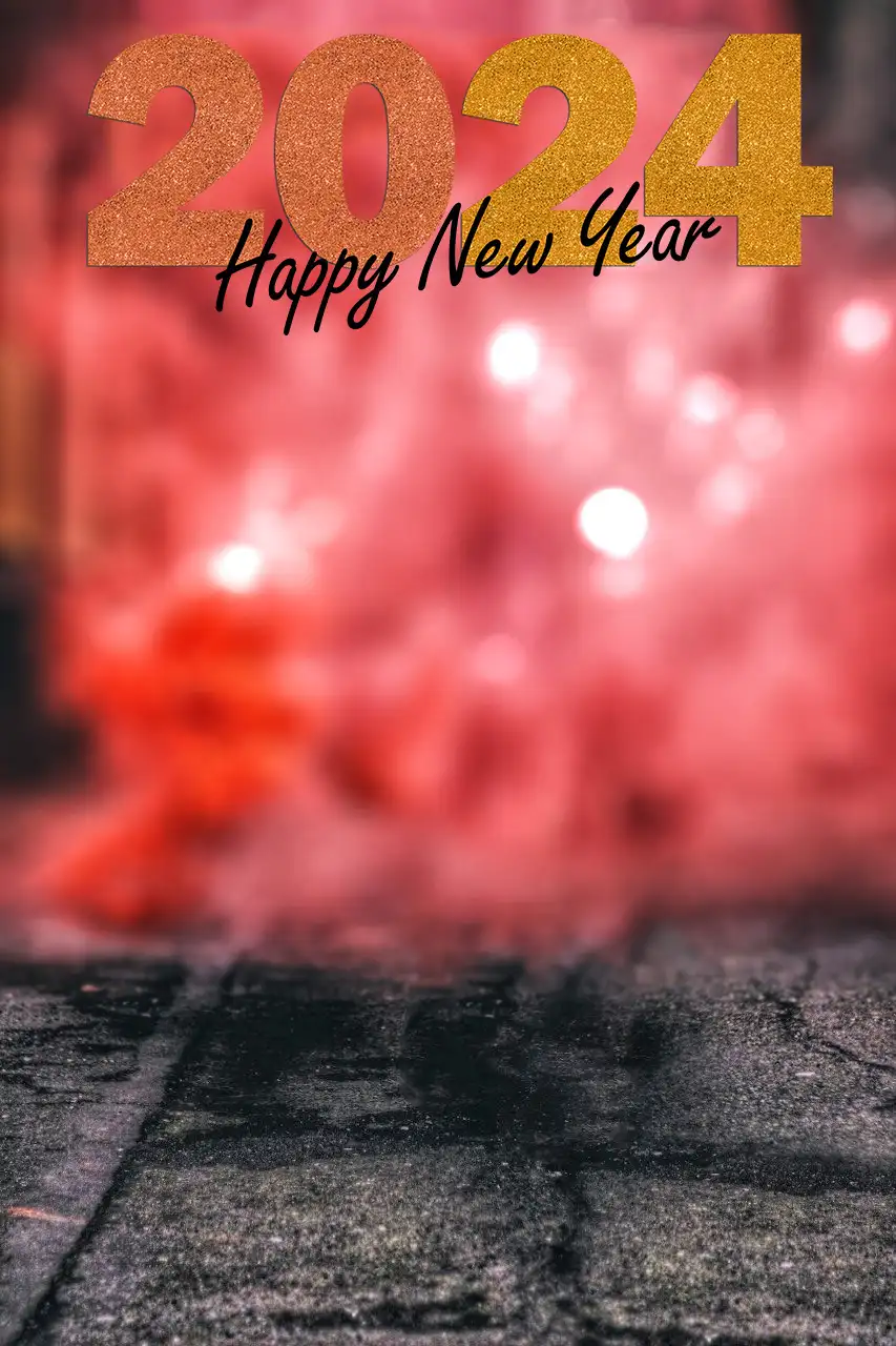 2024 Happy New Year Pink Smoke CB  Background