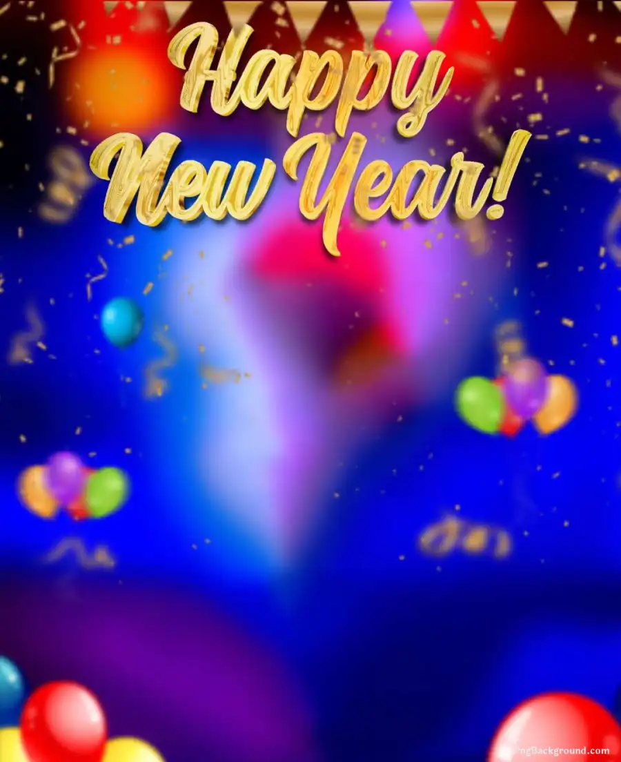 2024 Photo Editing New Year Blue Background