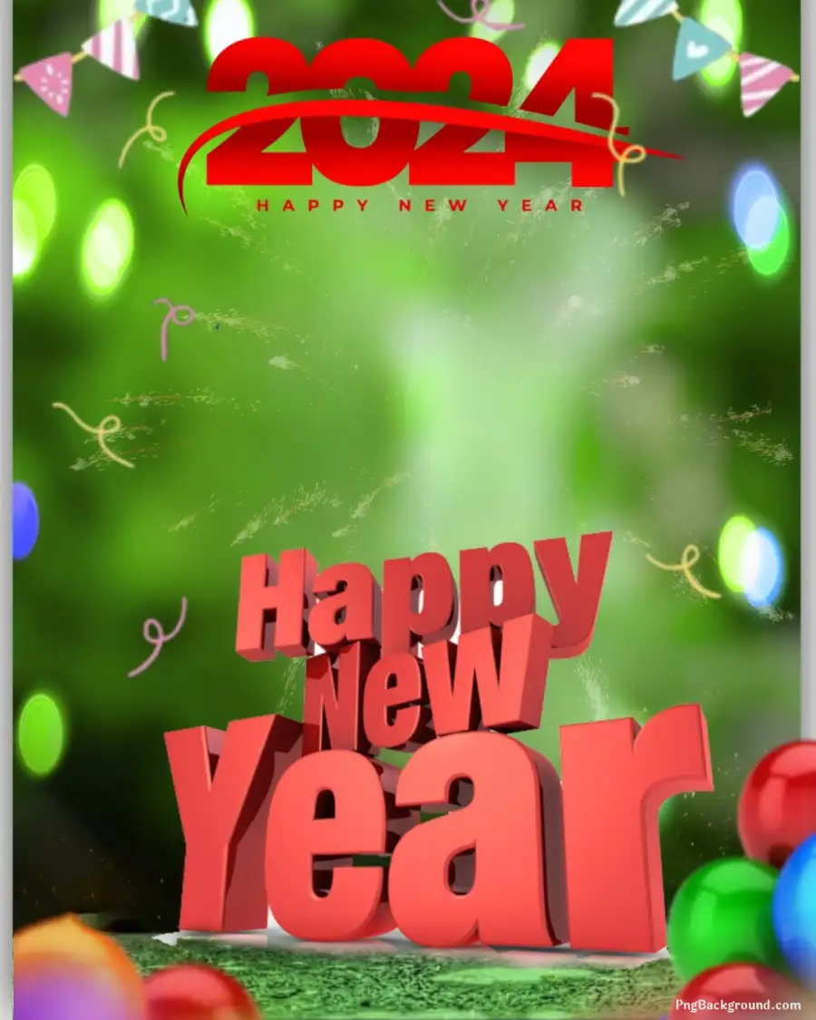 2024 Photo Editing New Year Blur Background