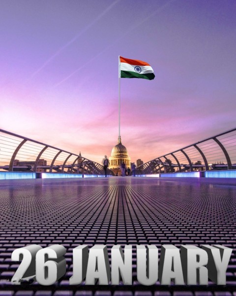 26 January Republic Day City Editing Background For PicsArt