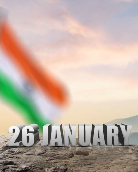 26 January Republic Day Editing Background  For Photo Editing