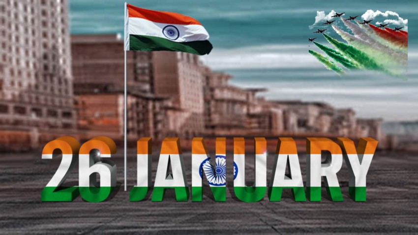 26 January Republic Day Editing Background Full HD