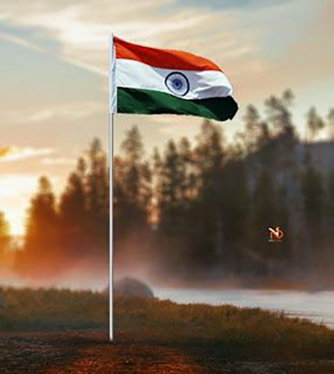 26 January Republic Day Editing Background With Flag