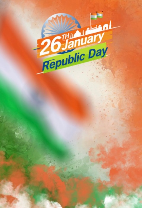 26 January Republic Day Smoke Editing Background Full HD