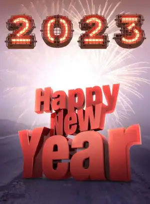 3D Picsart Happy New Year 2023 Background