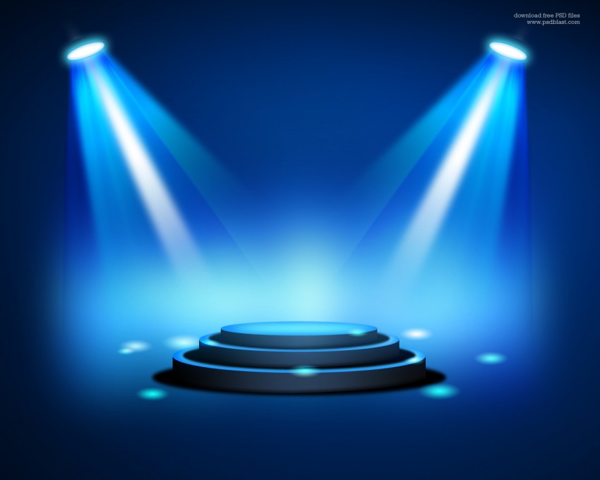 3D Studio Fog Light PPT PowerPoint Background