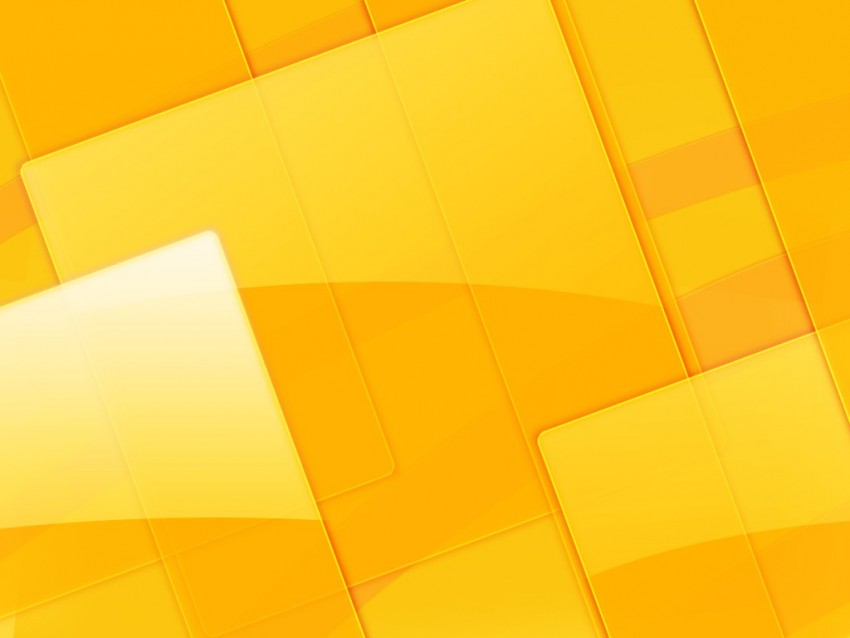 Abstract Cube PPT Yellow PowerPoint Background