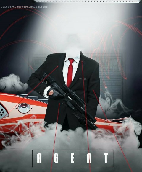 Agent PicsArt Editing HD Background