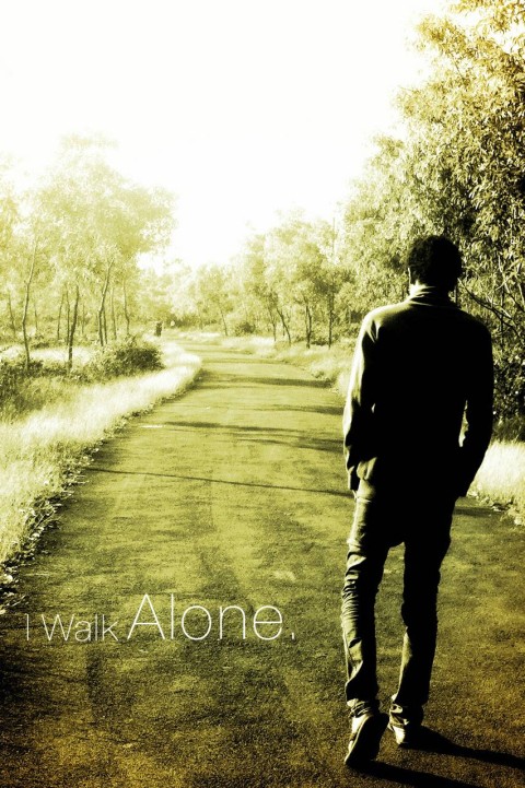 Alone Boy Road Background HD Download