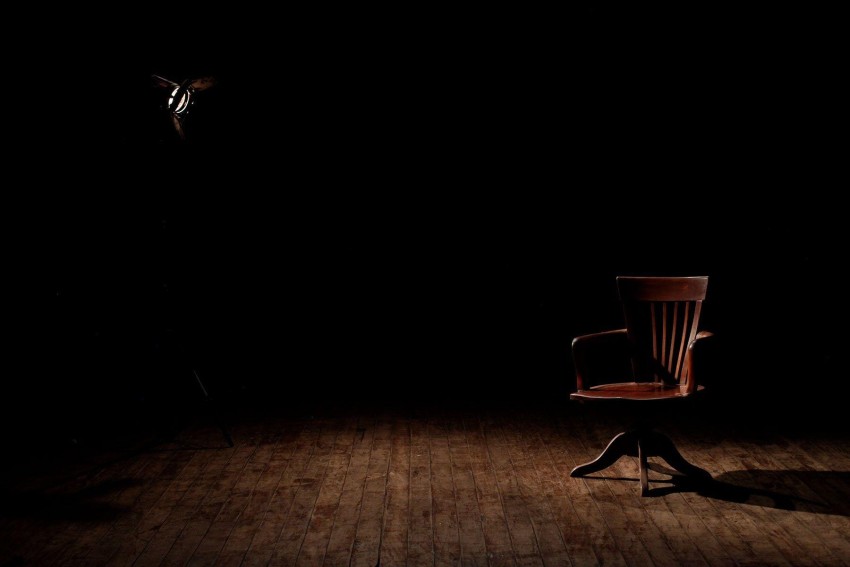 Alone Chair Dark HD Background Wallpaper Pic