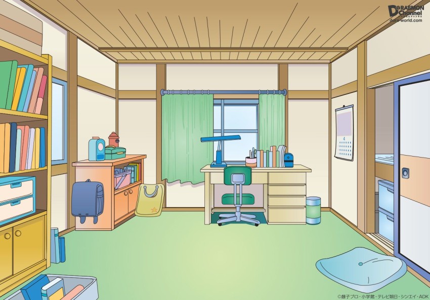 Anime Bed House Room HD Background Wallpaper