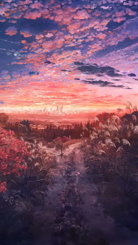 Anime Field Background HD Download