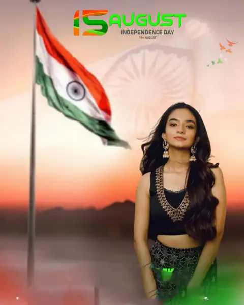 Anushka Sen 15 August Editing Background HD  Download Free