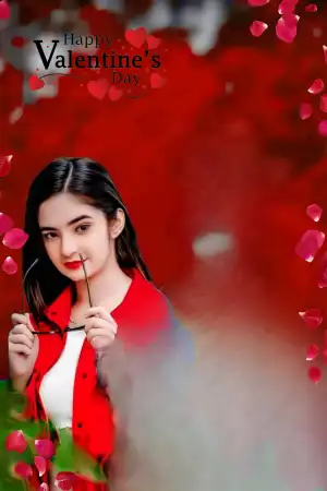 Anushka Sen Happy Valentine Day Editing Background