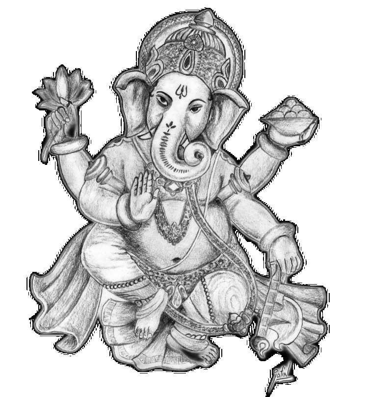 Art Work Drawing Ganesh PNG Images Download Free