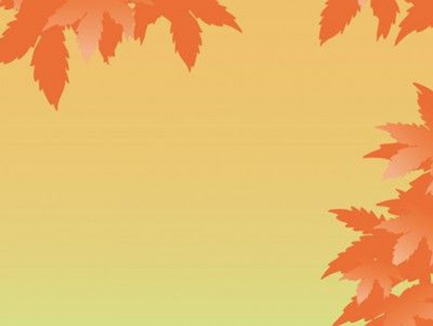 Autumn PowerPoint Yellow Background