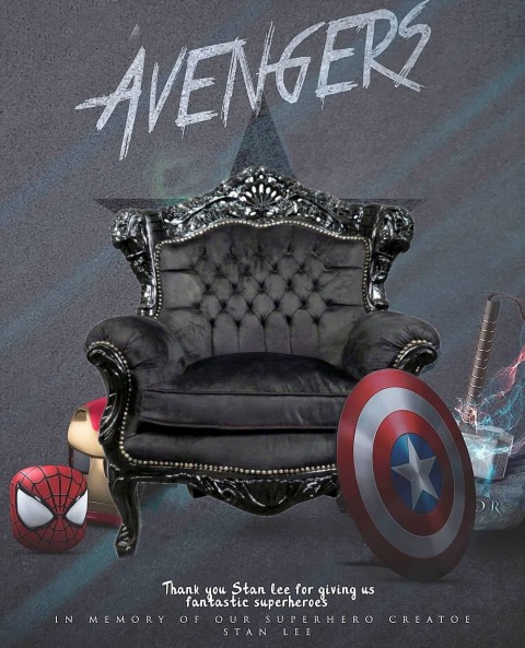 Avengers King Royal Chair Editing Picsart CB Background