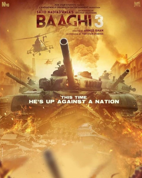 Baaghi 3 Movie Poster Editing background FUll HD PicsArt