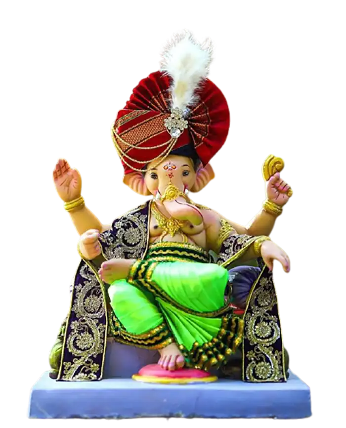 Baby Ganesha Bal Gopla Sitting  PNG Images Download