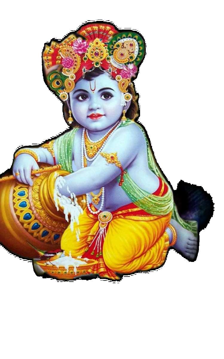 Baby  Krishna Eat MAKHAN PNG Images HD Free Download